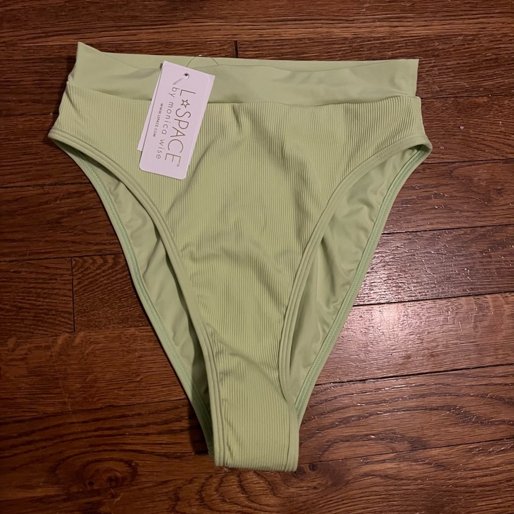 L*Space High Waisted Frenchie Bikini Bottom in Mojito